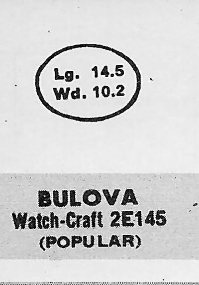 BULOVA : EMPRESS - Oval 14.4mm x 10.2mm