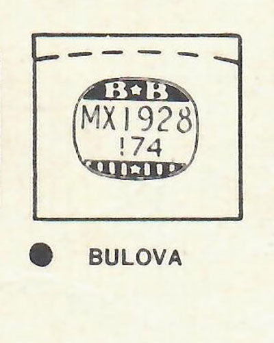 BULOVA - Rectangle 19.2mm x 17.4mm