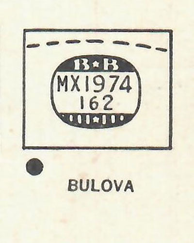 BULOVA - Rectangle 19.7mm x 16.2mm