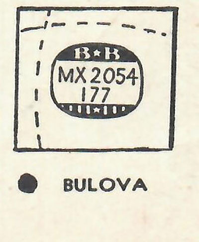 BULOVA : FLEETWOOD (AND OTHERS) - Rectangle 20.5mm x 17.7mm