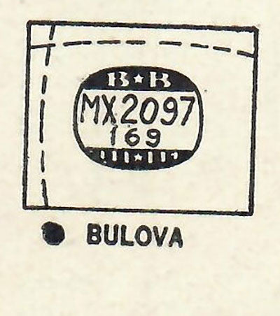 BULOVA : PATRIOT (AND OTHERS) - Rectangle 20.9mm x 16.9mm
