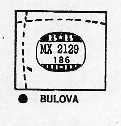 BULOVA : BAXTER & CROMWELL - Rectangle 21.2mm x 18.6mm DUREX