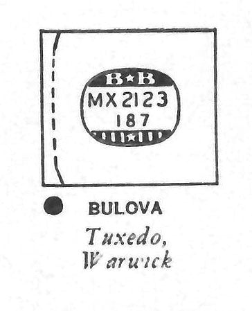 BULOVA : KENMORE (AND OTHERS) - Rectangle 21.2mm x 18.7mm