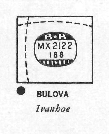 BULOVA : IVANHOE - Rectangle 21.2mm x 18.8mm DUREX