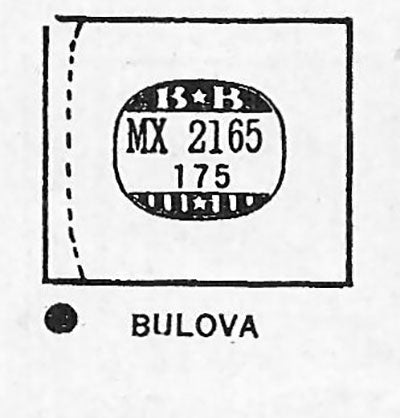BULOVA - Rectangle 21.6mm x 17.5mm