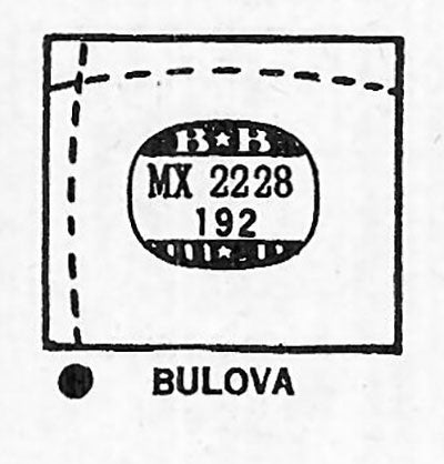 BULOVA : ACADEMY AWARD P (AND OTHERS) - Rectangle 22.2mm x 19.2mm