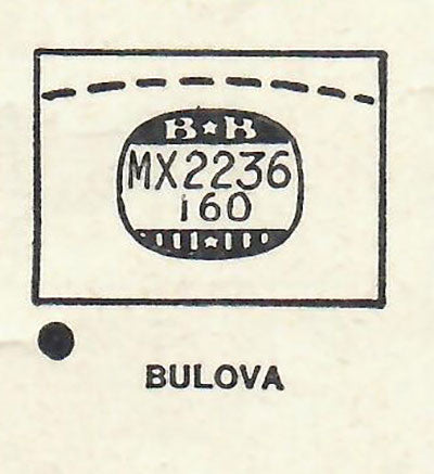 BULOVA - Rectangle 22.3mm x 16.0mm