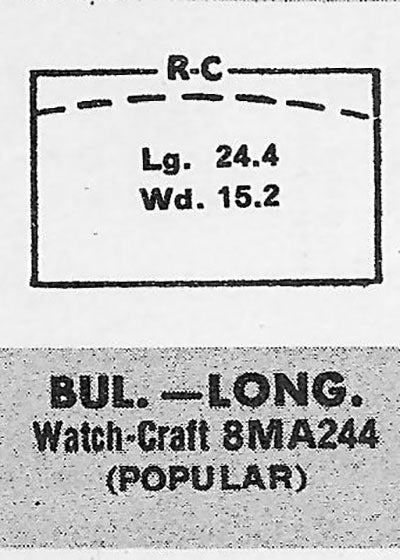 BULOVA & LONGINES - Rectangle 24.4mm x 15.2mm