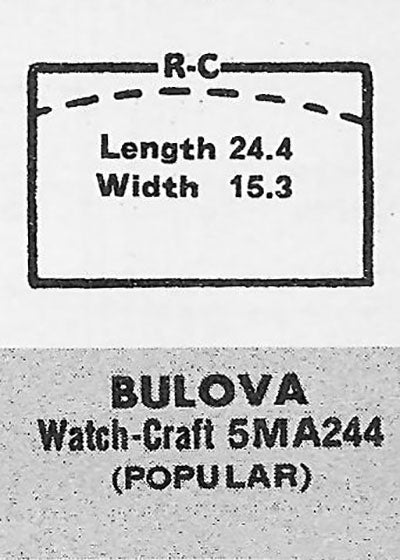 BULOVA - Rectangle 24.4mm x 15.3mm ROCK-CRAFT