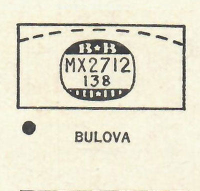 BULOVA - Rectangle 27.1mm x 13.8mm