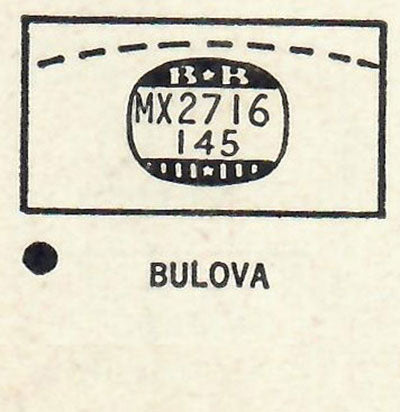 BULOVA : TEMPLAR - Rectangle 27.1mm x 14.5mm DUREX