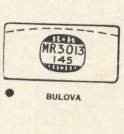 BULOVA - Rectangle w/Radius Corners 30.1mm x 14.5mm