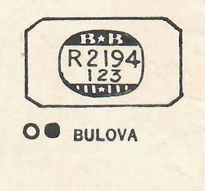 BULOVA - Rectangle w/Cut Corners 21.9mm x 12.3mm