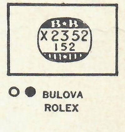 BULOVA - Rectangle 23.5mm x 15.2mm DUREX