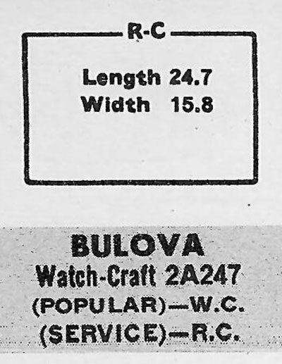 BULOVA - Rectangle 24.7mm x 15.8mm ROCK-CRAFT