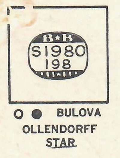 BULOVA - Square 19.8mm x 19.8mm DUREX