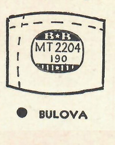 BULOVA : EDISON - Tonneau 22.0mm x 19.0mm