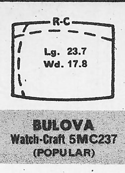 BULOVA - Tonneau 23.7mm x 17.8mm ROCK-CRAFT
