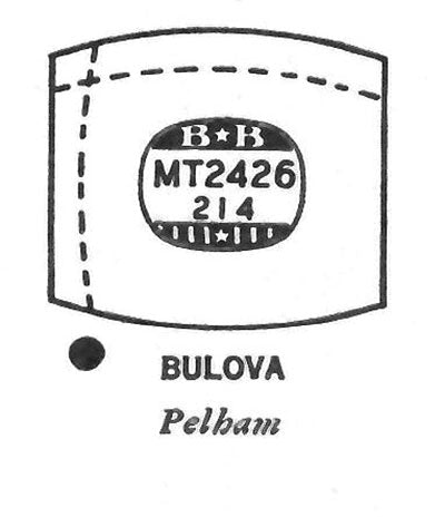 BULOVA : BROKER & PELHAM - Tonneau 24.2mm x 21.4mm