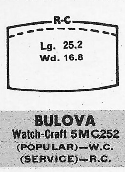 BULOVA : KIRKWOOD - Tonneau 25.2mm x 16.7mm