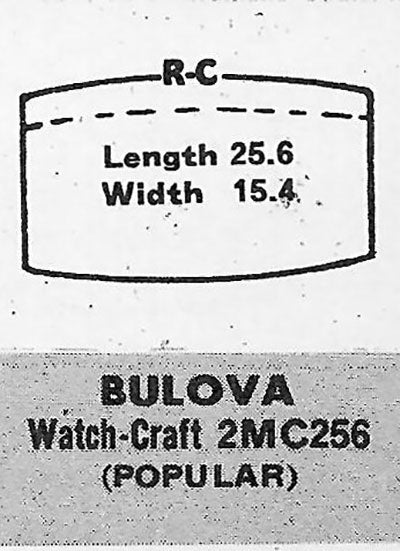 BULOVA - Tonneau 25.6mm x 15.4mm