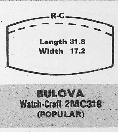 BULOVA - Tonneau 31.8mm x 17.1mm
