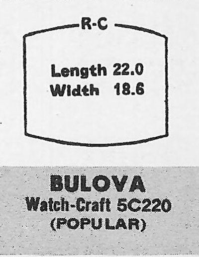 BULOVA - Tonneau 22.0mm x 18.6mm