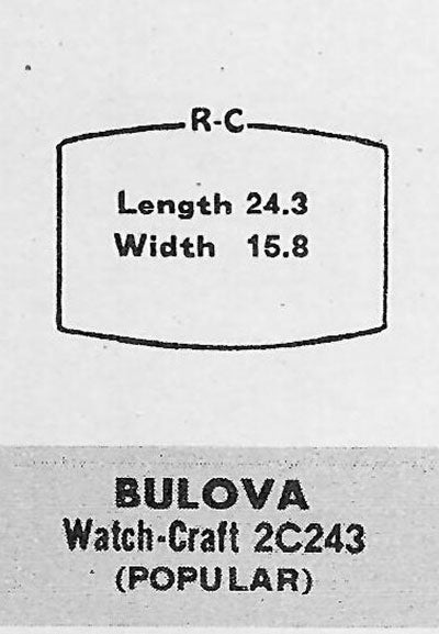 BULOVA - Tonneau 24.4mm x 15.8mm