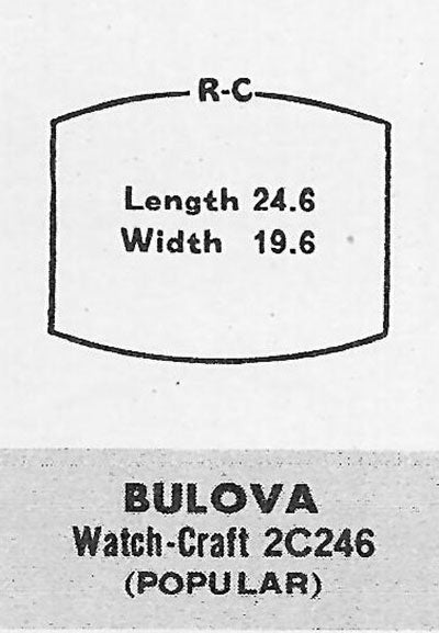 BULOVA - Tonneau 24.6mm x 19.6mm