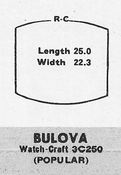 BULOVA - Tonneau 25.0mm x 22.3mm