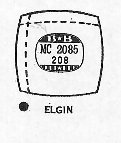 ELGIN : MULTIPLE MODELS - Cushion 20.8mm x 20.8mm