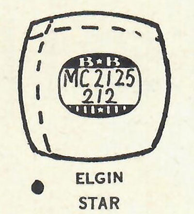 ELGIN : 6710 & 6710A - Cushion 21.2mm x 21.2mm