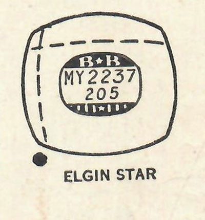 ELGIN : 6612 - Cushion 22.3mm x 20.5mm DUREX