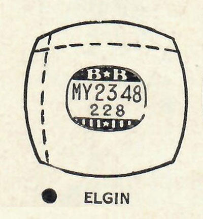 ELGIN : 5706 - Cushion 23.4mm x 22.8mm