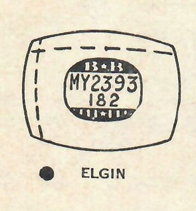 ELGIN : 3551, 3571 , 6504 - Cushion 23.9mm x 18.2mm DUREX