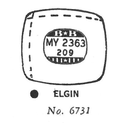 ELGIN : CRANSTON & 6731 - Cushion w/Radius Corners 23.6mm x 20.9mm