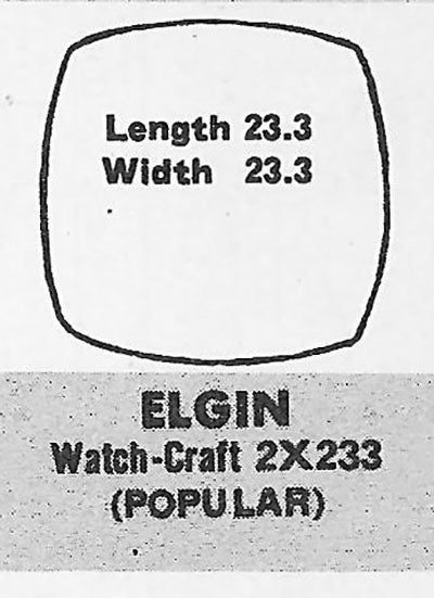 ELGIN - Cushion 23.3mm x 23.3mm