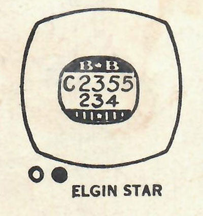 ELGIN - Cushion 23.5mm x 23.4mm DUREX & ROCK-CRAFT