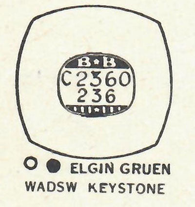 ELGIN & GRUEN - Cushion 23.6mm x 23.6mm