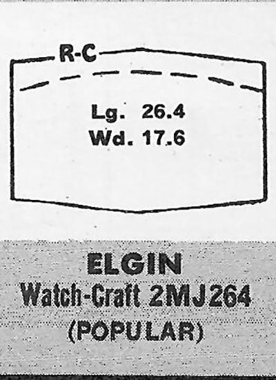 ELGIN - Hexagon 26.4mm x 17.6mm