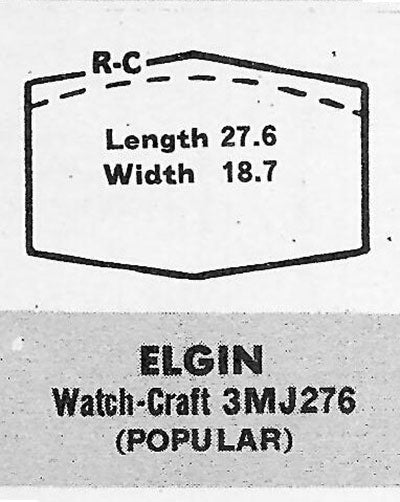 ELGIN - Hexagon 27.6mm x 18.7mm