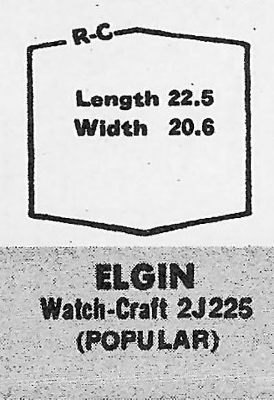 ELGIN & ILLINOIS - Hexagon 22.5mm x 20.7mm