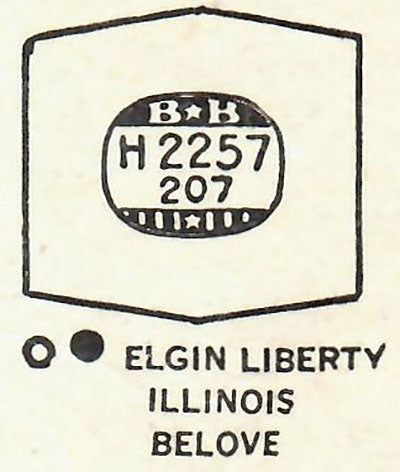 ELGIN & ILLINOIS - Hexagon 22.5mm x 20.7mm