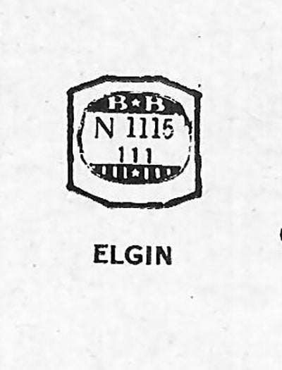 ELGIN : GENESEE & 4241 - Octagon 11.1mm x 11.1mm
