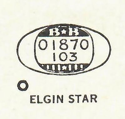 ELGIN - Oval 18.7mm x 10.3mm