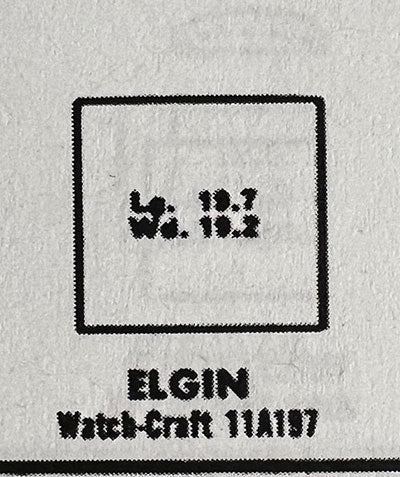 ELGIN - Rectangle 19.7mm x 19.2mm