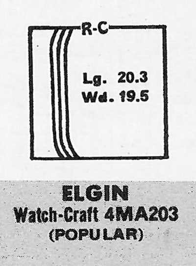 ELGIN - Rectangle 20.3mm x 19.5mm