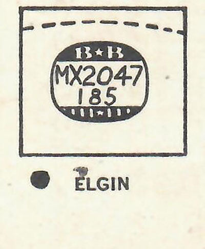ELGIN : 4612 & 4612A - Rectangle 20.4mm x 18.5mm