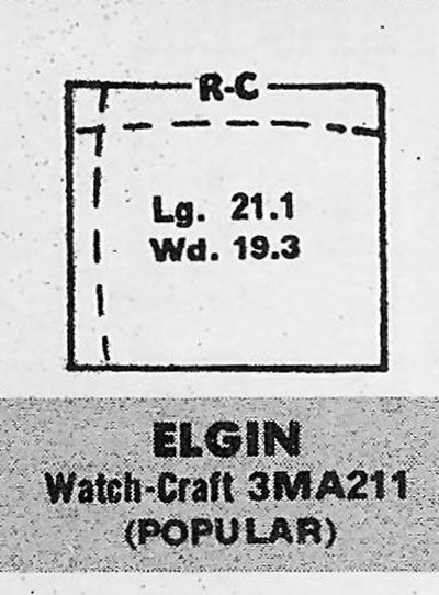 ELGIN - Rectangle 21.1mm x 19.5mm