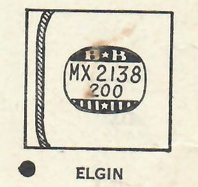 ELGIN : 3558 LORD ELGIN (AND OTHERS) - Rectangle 21.3mm x 20.0mm